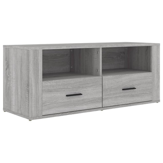 Mobile TV-Credenza TV-Console TV Grigio Sonoma 100x35x40 cm in Legno Multistrato 813655