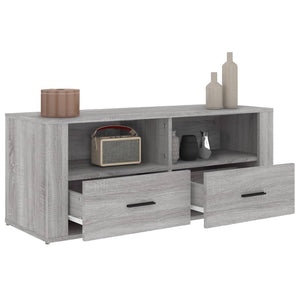 Mobile TV-Credenza TV-Console TV Grigio Sonoma 100x35x40 cm in Legno Multistrato 813655