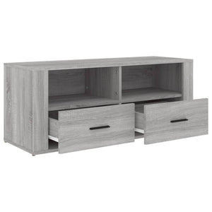 Mobile TV-Credenza TV-Console TV Grigio Sonoma 100x35x40 cm in Legno Multistrato 813655