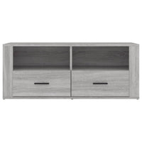 Mobile TV-Credenza TV-Console TV Grigio Sonoma 100x35x40 cm in Legno Multistrato 813655