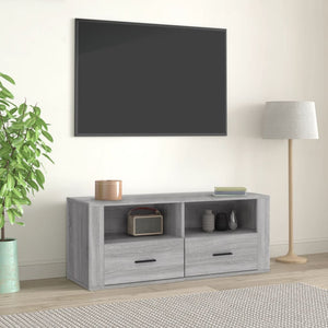 Mobile TV-Credenza TV-Console TV Grigio Sonoma 100x35x40 cm in Legno Multistrato 813655