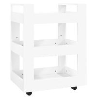 Carrello da Cucina Bianco 60x45x80 cm in Legno Multistrato 816816