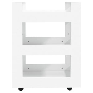 Carrello da Cucina-Scaffale per Cucina Bianco 60x45x80 cm in Legno Multistrato