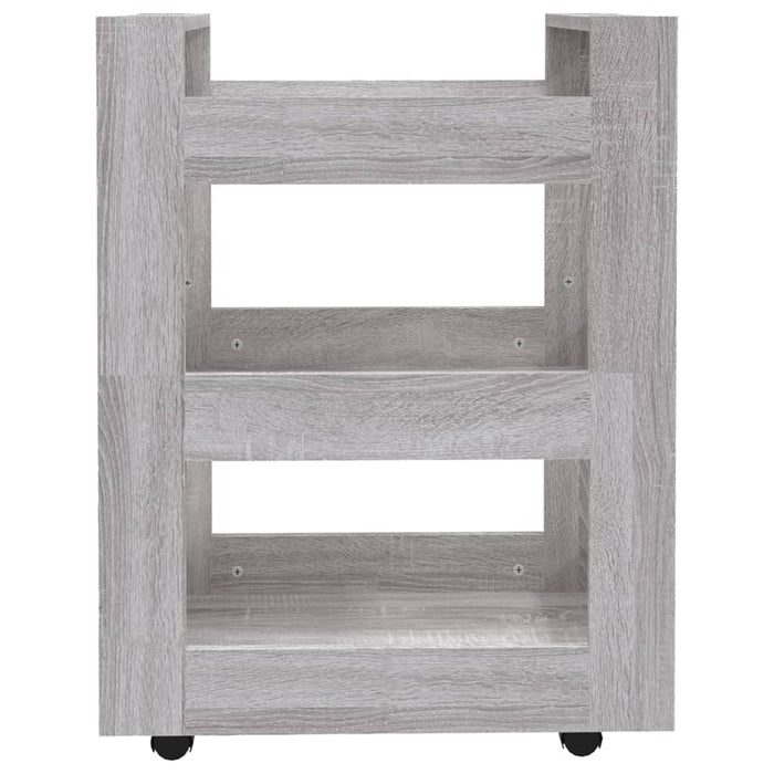 Carrello da Cucina Grigio Sonoma 60x45x80 cm Legno Multistrato 816822