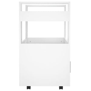 Carrello da Cucina Bianco 60x45x80 cm in Legno Multistrato cod mxl 67575