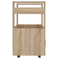 Carrello da Cucina rovere sonoma 60x45x80 cm Legno Multistrato 816827