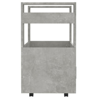 Carrello da Cucina-Scaffale per Cucina Grigio cemento 60x45x80 cm Legno Multistrato 117879
