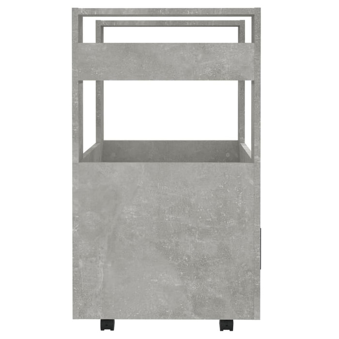 Carrello da Cucina-Scaffale per Cucina Grigio cemento 60x45x80 cm Legno Multistrato 117879