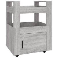 Carrello da Cucina-Scaffale per Cucina Grigio Sonoma 60x45x80 cm Legno Multistrato
