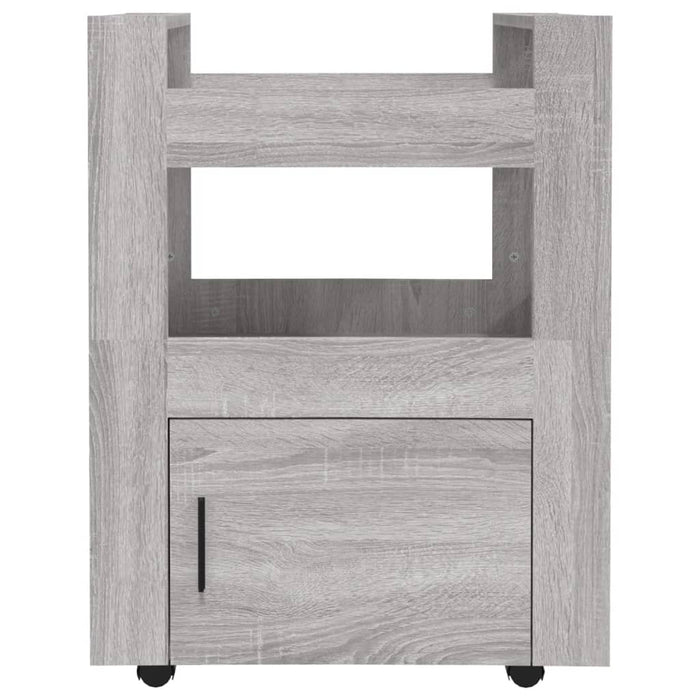 Carrello da Cucina Grigio Sonoma 60x45x80 cm Legno Multistrato cod mxl 61102