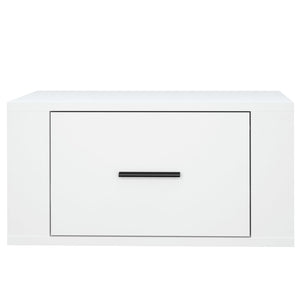 Comodini a Parete 2 pz-Set di 2 Tavolino da notte Bianchi 50x36x25 cm