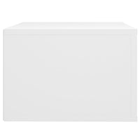 Comodini a Parete 2 pz-Set di 2 Tavolino da notte Bianchi 50x36x25 cm