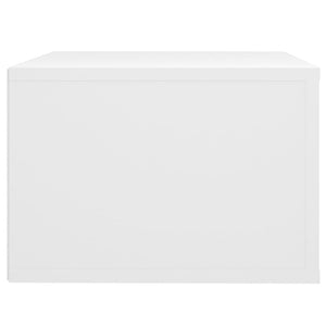 Comodini a Parete 2 pz-Set di 2 Tavolino da notte Bianchi 50x36x25 cm