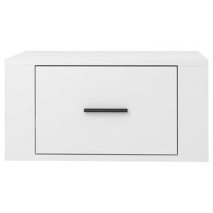 Comodini a Muro 2 pz Bianco Lucido 50x36x25 cm 816845