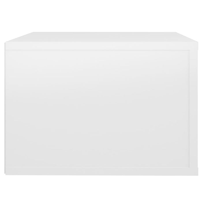 Comodini a Muro 2 pz Bianco Lucido 50x36x25 cm cod mxl 30586