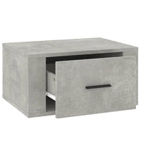 Comodino a Muro Grigio Cemento 50x36x25 cm 816848