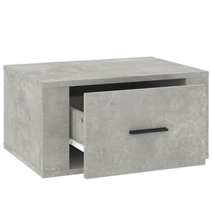 Comodino a Muro Grigio Cemento 50x36x25 cm 816848