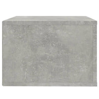 Comodino a Muro Grigio Cemento 50x36x25 cm 816848