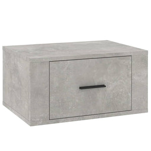 Comodini a Muro 2 pz-Set di 2 Tavolino da notte Grigio Cemento 50x36x25 cm