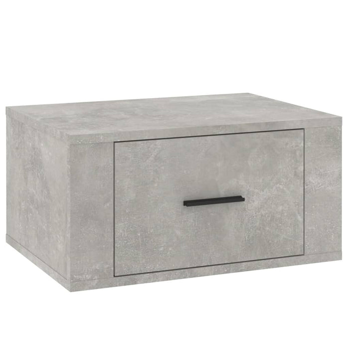 Comodini a Muro 2 pz-Set di 2 Tavolino da notte Grigio Cemento 50x36x25 cm