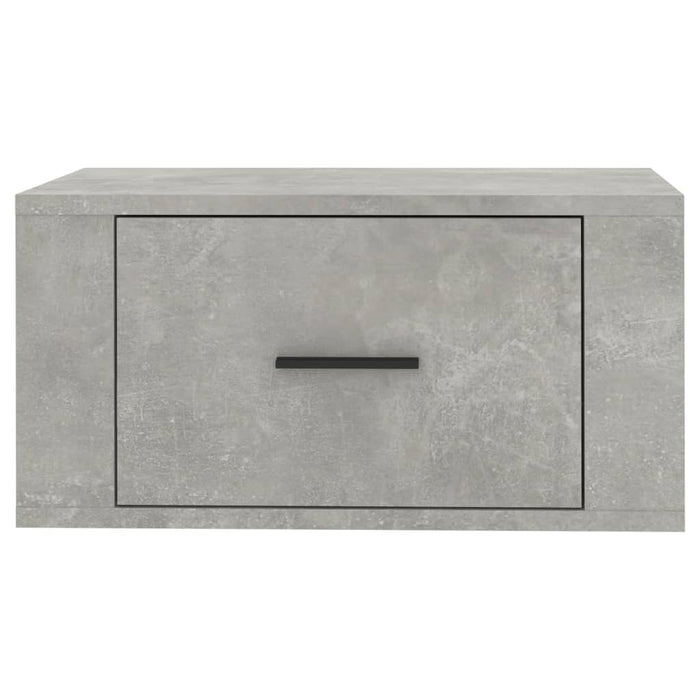 Comodini a Muro 2 pz-Set di 2 Tavolino da notte Grigio Cemento 50x36x25 cm