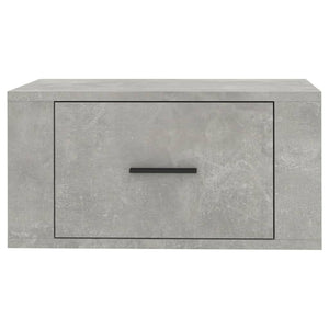 Comodini a Muro 2 pz Grigio Cemento 50x36x25 cm 816849