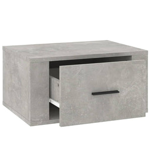 Comodini a Muro 2 pz Grigio Cemento 50x36x25 cm 816849