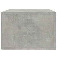 Comodini a Muro 2 pz-Set di 2 Tavolino da notte Grigio Cemento 50x36x25 cm