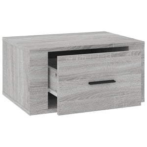 Comodini a Muro 2 pz-Set di 2 Tavolino da notte Grigio Sonoma 50x36x25 cm