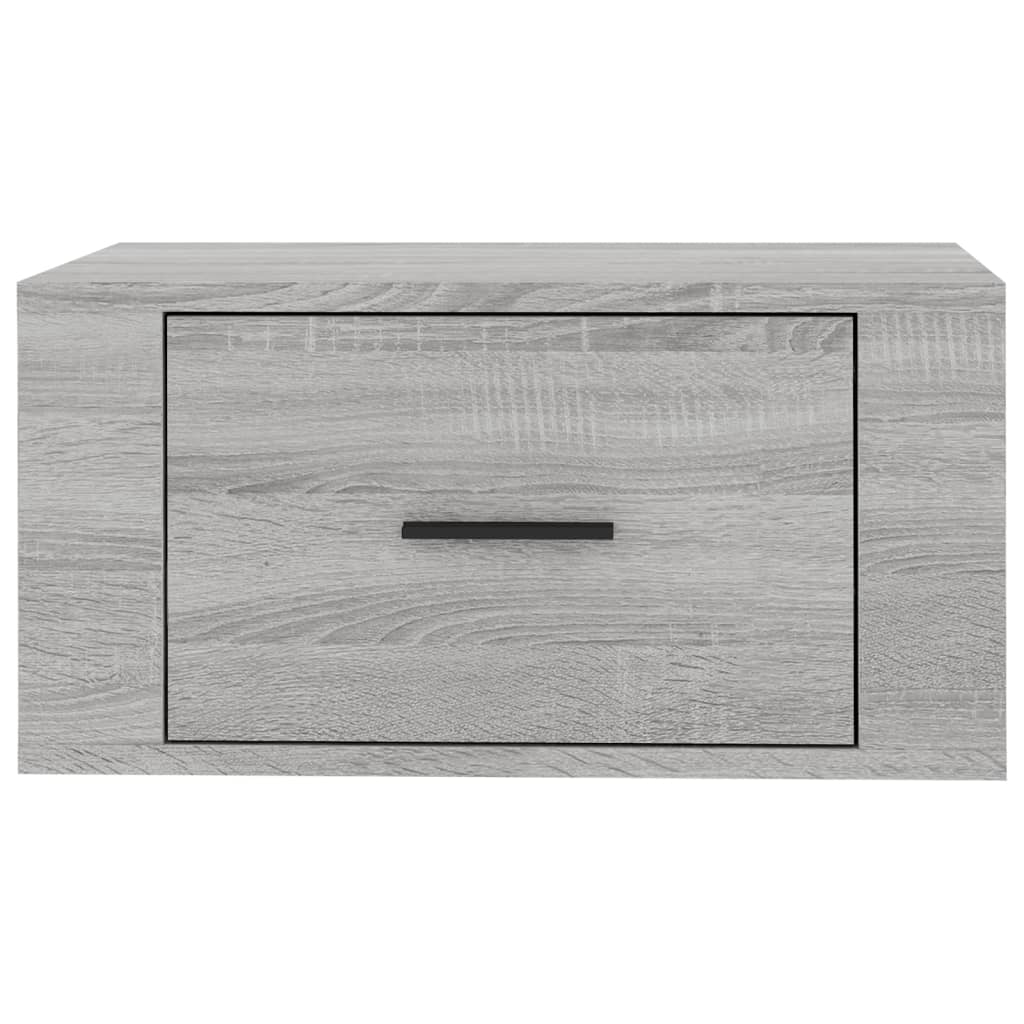 Comodini a Muro 2 pz-Set di 2 Tavolino da notte Grigio Sonoma 50x36x25 cm