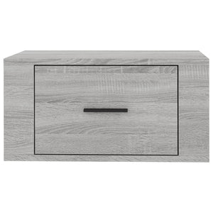 Comodini a Muro 2 pz-Set di 2 Tavolino da notte Grigio Sonoma 50x36x25 cm