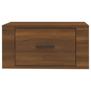 Comodini a Muro 2 pz Rovere Marrone 50x36x25 cm 816855