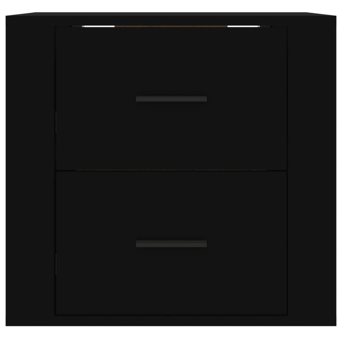 Comodino a Muro Nero 50x36x47 cm 816857