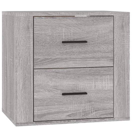 Comodino a Muro Grigio Sonoma 50x36x47 cm 816862