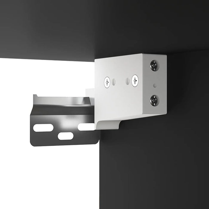 Comodini a Muro 2 pz Nero 50x30x47 cm 816867