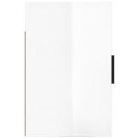 Comodini a Muro 2 pz-Set di 2 Tavolino da notte Bianco Lucido 50x30x47 cm