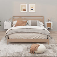 Comodini a Muro 2 pz-Set di 2 Tavolino da notte Bianco Lucido 50x30x47 cm