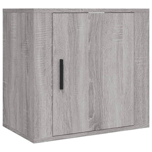 Comodino a Muro Grigio Sonoma 50x30x47 cm 816876