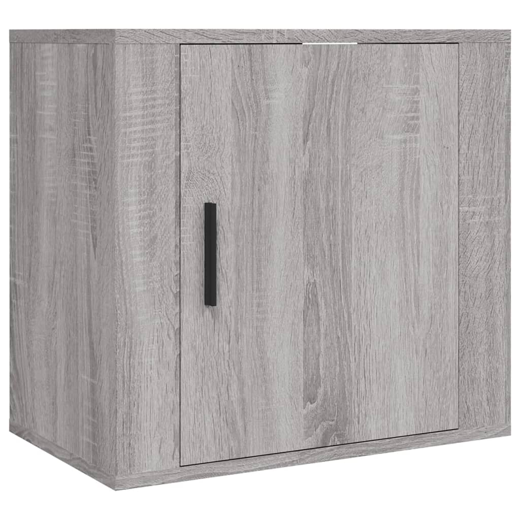 Comodini a Muro 2 pz Grigio Sonoma 50x30x47 cm 816877