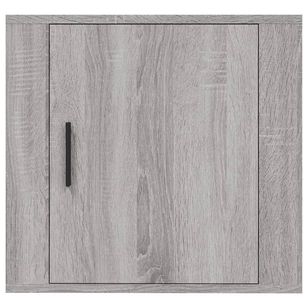 Comodini a Muro 2 pz Grigio Sonoma 50x30x47 cm 816877