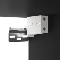 Comodino a Muro-Tavolino da notte sospeso Nero 50x36x40 cm 379276