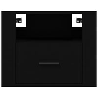 Comodini a Muro 2 pz-Set di 2 Tavolino da notte Nero 50x36x40 cm 188236