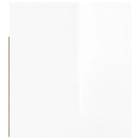 Comodini a Muro 2 pz-Set di 2 Tavolino da notte Bianco Lucido 50x36x40 cm