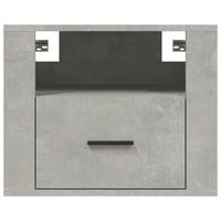 Comodini a Muro 2 pz Grigio Cemento 50x36x40 cm 816889