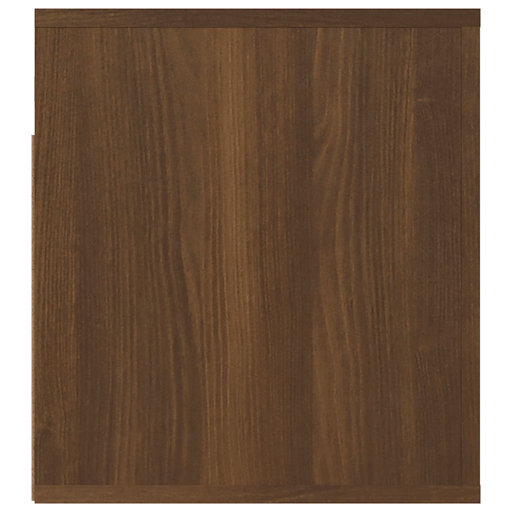 Comodino a Muro Rovere Marrone 50x36x40 cm 816894