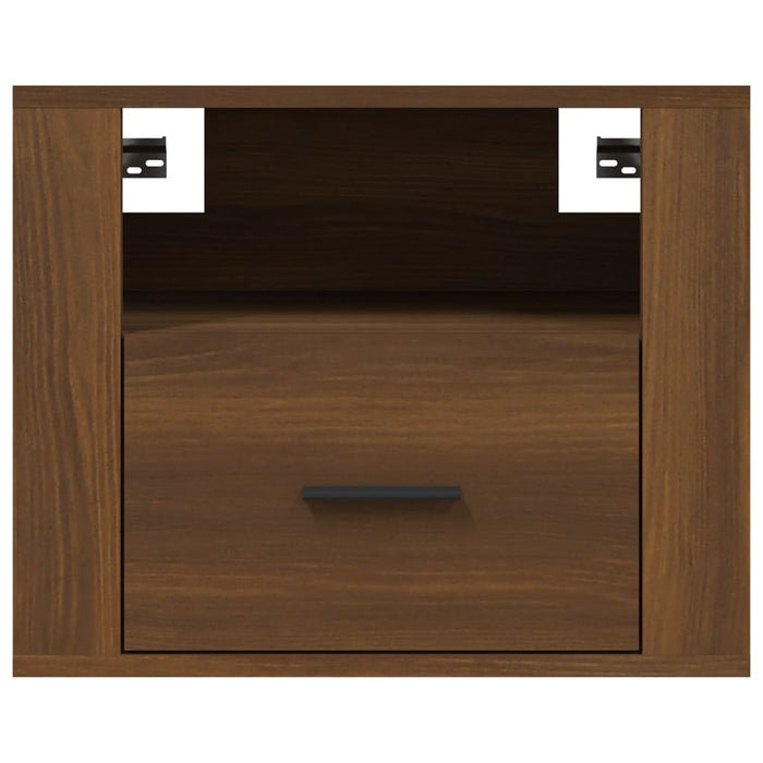 Comodini a Muro 2 pz-Set di 2 Tavolino da notte Rovere Marrone 50x36x40 cm