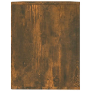 Scarpiera Rovere Fumo 75x35x45 cm in Legno Multistrato 816901