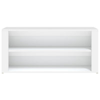 Scarpiera Bianca 100x35x45 cm in Legno Multistrato 816904