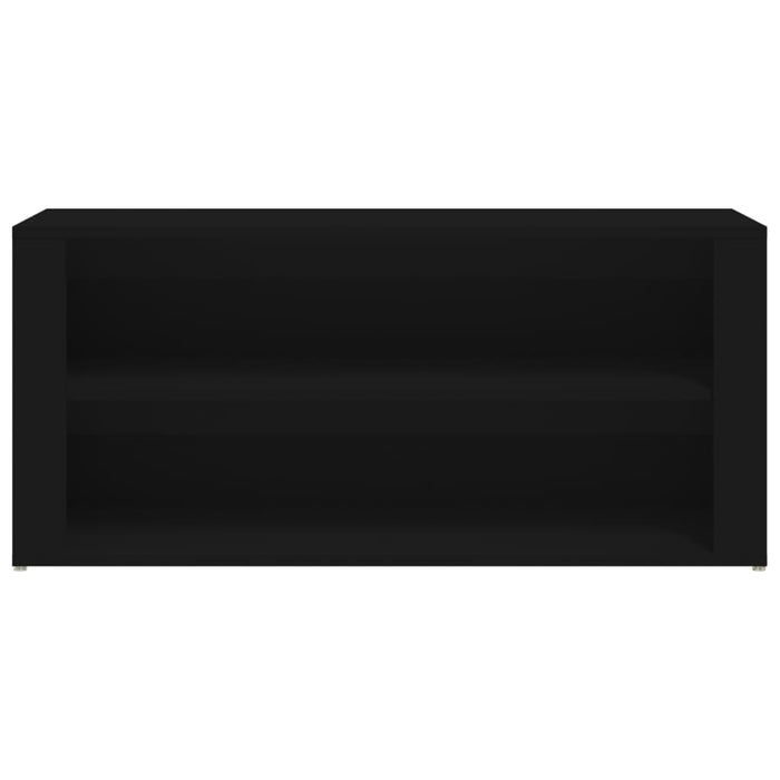 Scarpiera Nera 100x35x45 cm in Legno Multistrato 816905