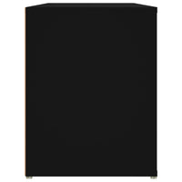 Scarpiera Nera 100x35x45 cm in Legno Multistrato 816905